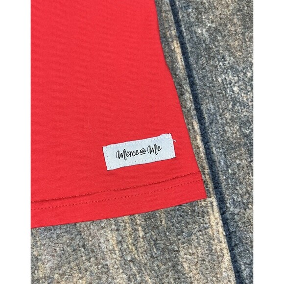 Merce & Me Girls Size 14 Bundle Of Flutter Sleeve Tees! Red, White! PLAY! - Picture 5 of 16